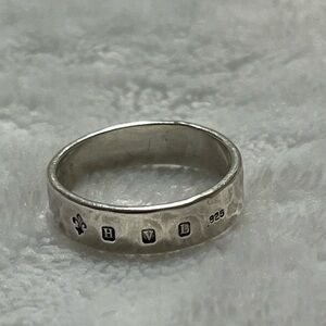Silver Hammered Ring